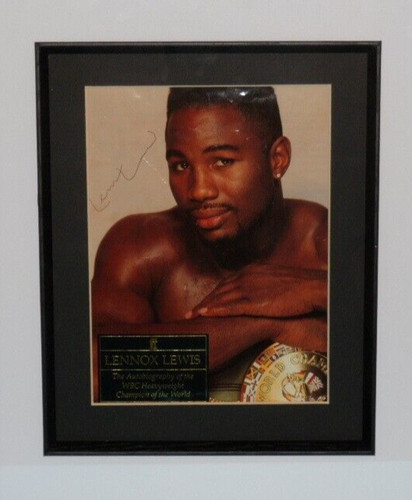 Autographed lennox lewis book - lewis,