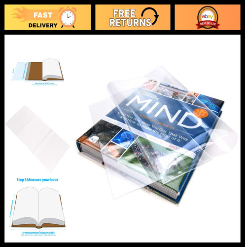 Clear plastic book covers - book, 25